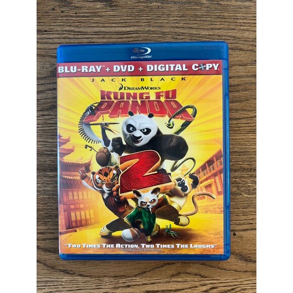 Kung Fu Panda 2 Blu-Ray + DVD + Digital Copy Kids Comedy Animated Movie - Picture 1 of 4